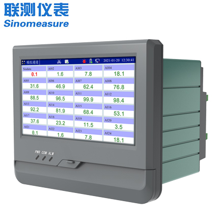 聯(lián)測(cè)儀表SIN-R8000A觸摸屏7英寸無(wú)紙記錄儀0.5S高速采集1-24路可選